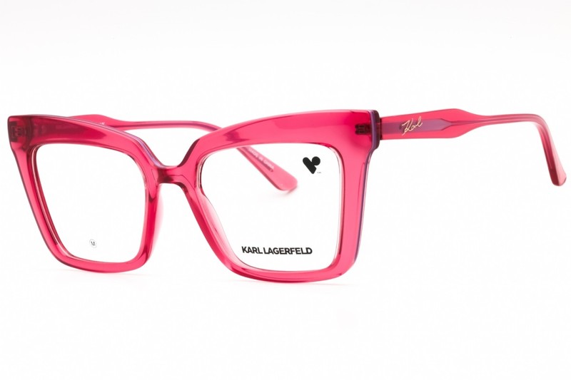 KARL LAGERFELD KL6136 612 Cherry 51mm Eyeglasses New Authentic