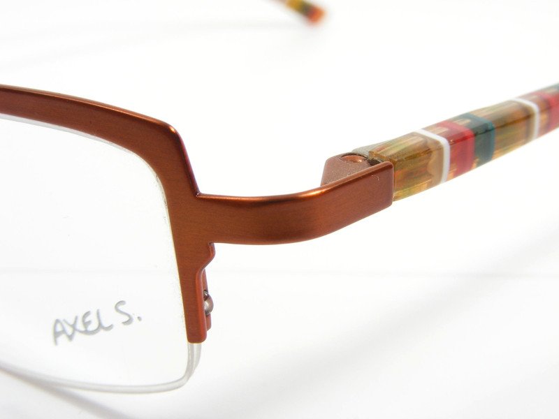 Axel S. AX 711 COL.20 Copper Brown Metal Eyeglasses Frame 50-19-140 NEW gallery