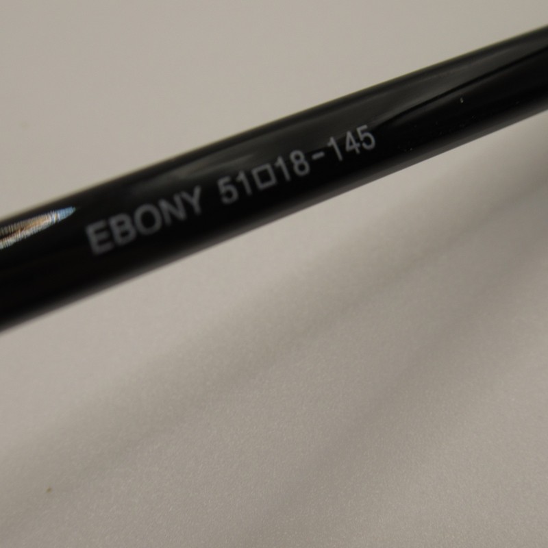 Uptown Ebony Black Eyeglass Frames 51-18-145 Full Rim Rectangular Glasses gallery