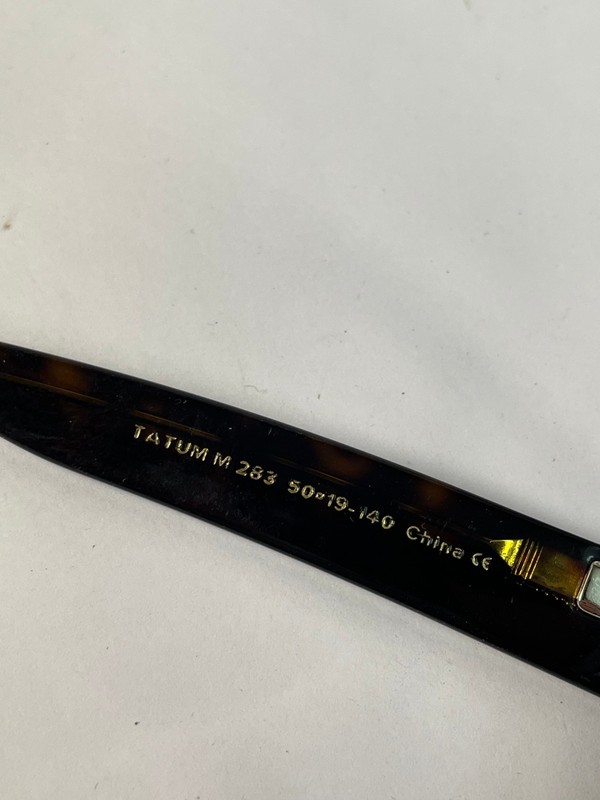 Warby Parker Tatum M 283 Eyeglasses Optical Frame 50-19-140 Cognac Tortoise gallery