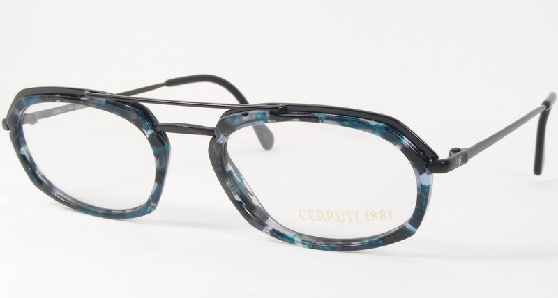 Cerruti 1881 C1514 C Black /Teal /Grey /Clear UNIQUE RARE EYEGLASSES 52-20-135mm
