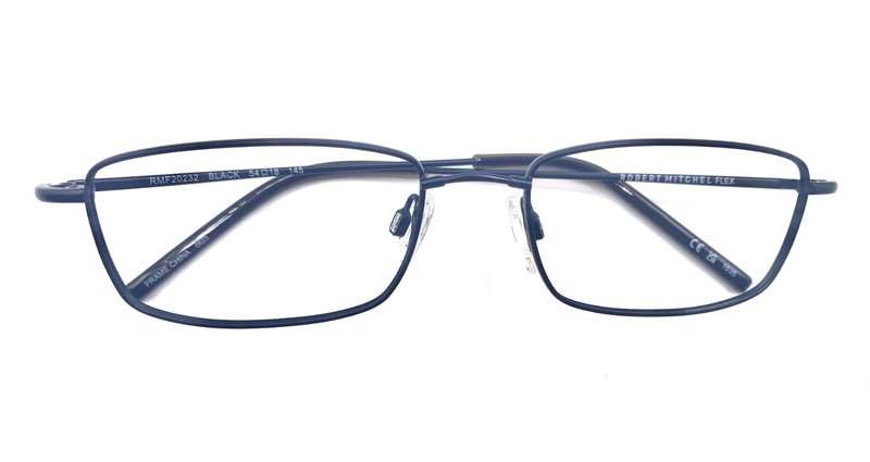 Robert Mitchel Eyeglass Frames RMF20232 Flex Black 58-18-150 Without Lenses