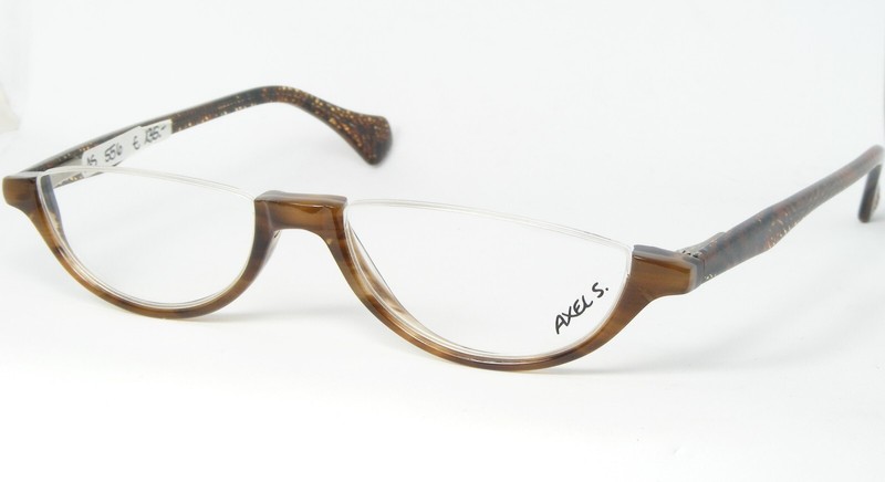 AXEL S. AX1049 400 BROWN TAN EYEGLASSES GLASSES FRAME 48-16-140mm Germany