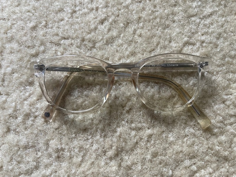 Warby Parker Anders 500 Crystal Clear Acetate 48-20-145 Eyeglasses Frames