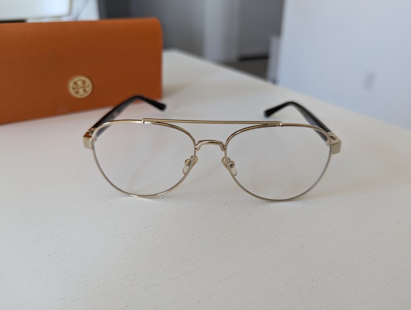 Tory Burch Eyeglasses TY 1060 54-15-140 Gold & Dark Brown **Frames Only** gallery