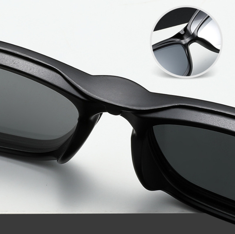 5 in 1 Magnetic Clip On Polarized Sunglasses Men Classic Square Glasses Frames gallery