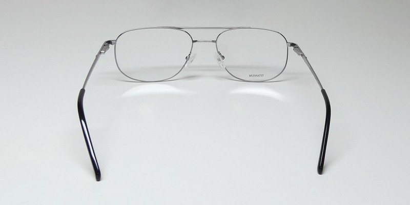 NEW CHESTERFIELD 894/T EYEGLASSES PILOT 6LB FULL-RIM SILVER TITANIUM MENS gallery