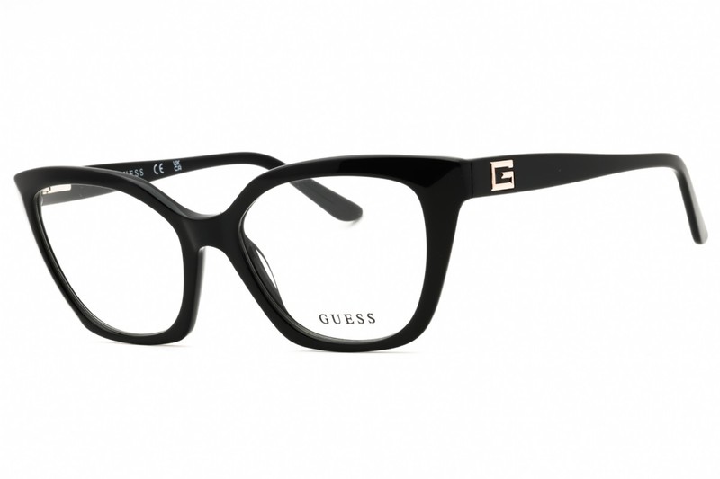 NEW Guess GU50111 001 Shiny Black 55mm Eyeglasses