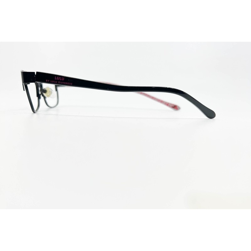 Lulu Guinness Eyeglasses Frames Kids Black Cat Eye LK003 47-15-130 gallery