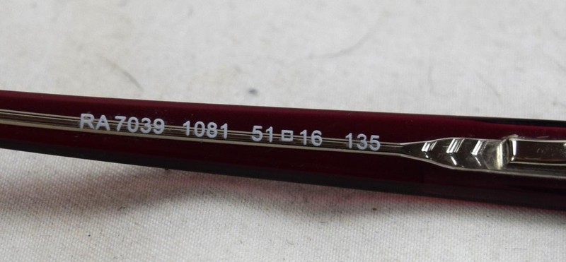 Ralph By Ralph Lauren RA7039 1081 51 16 135 Violet Eyeglasses w/Hard Case gallery