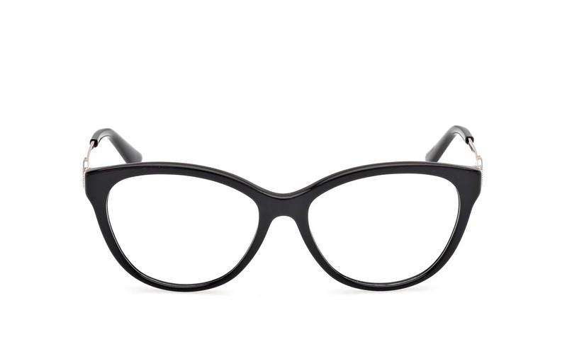 Guess GU50230 001 Black Cat Eye Eyeglasses Frame 55-16-140