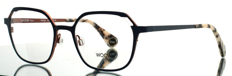 WOOW Fancy Free 2 933 Blueberry Womens Square Eyeglasses 50-20-140 B:42