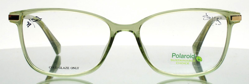 POLAROID PLD D460/G 0OX Green Transparent Womens Eyeglasses 53-16-145 B:39 gallery