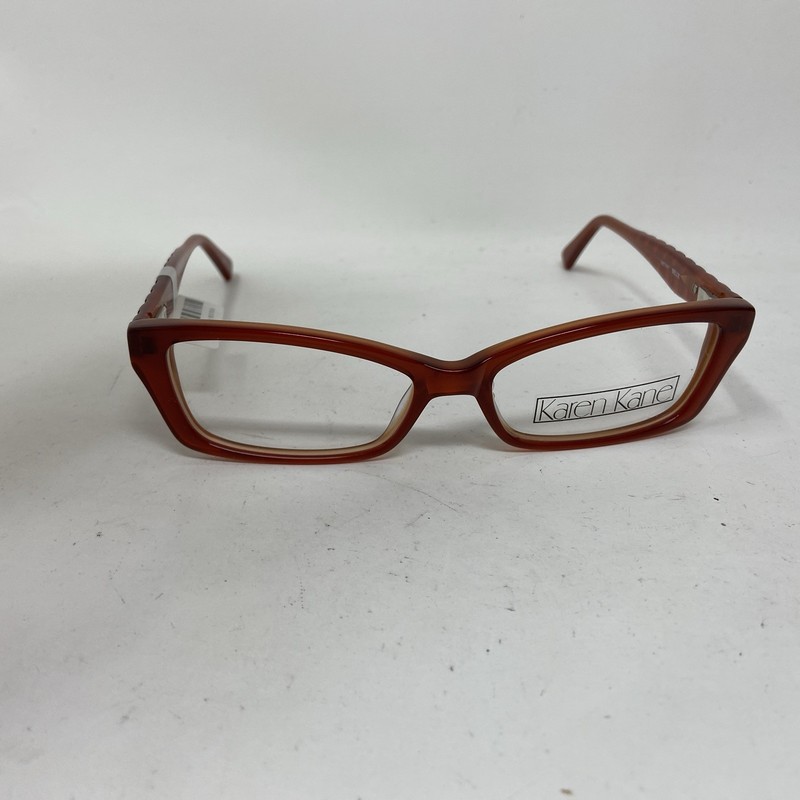 KAREN KANE EYEWEAR BELLE CAMMEL RED ORANGE 53-16-135 FLEX HINGE 107A gallery
