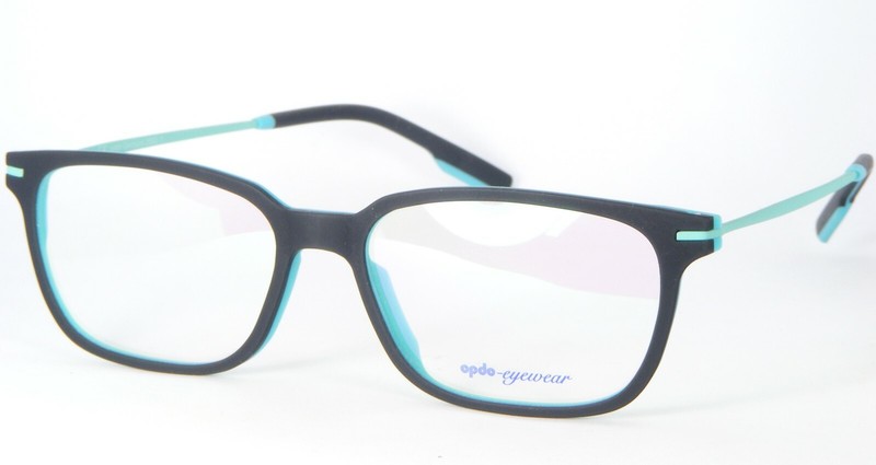 Opdo eyewear 2552-1 BLACK /BLUE /TURQUOISE EYEGLASSES GLASSES FRAME 53-16-150mm