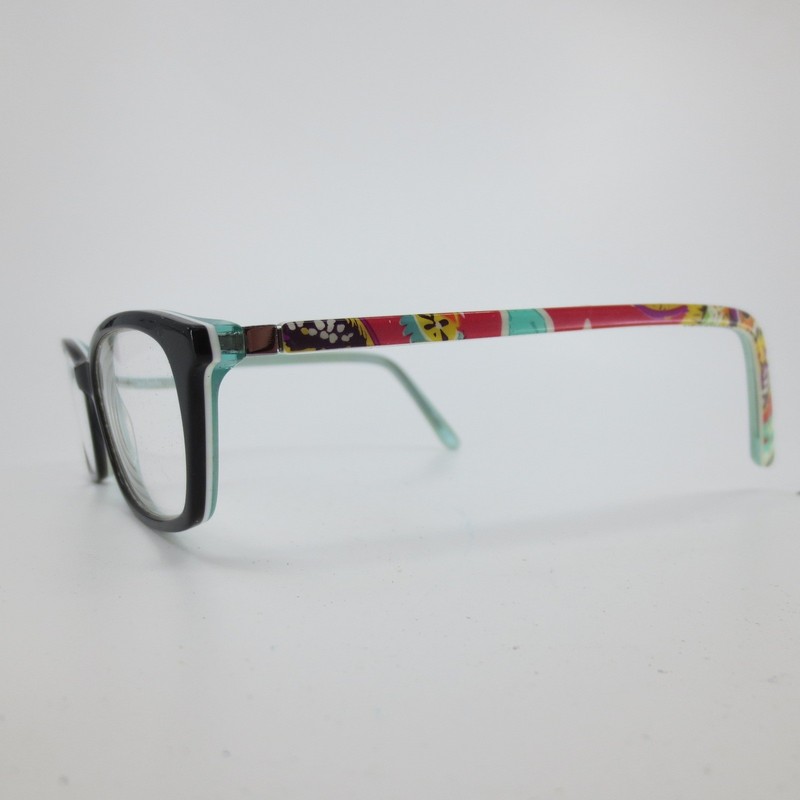 Vera Bradley Laine Rumba RBA Black Floral Eyeglass Frames 50-15-135 Rectangular gallery
