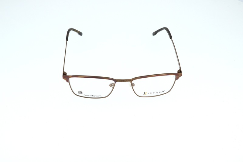 Riserva 9230 Ag Titanium Rectangle Eyeglasses Frames 52-18-140