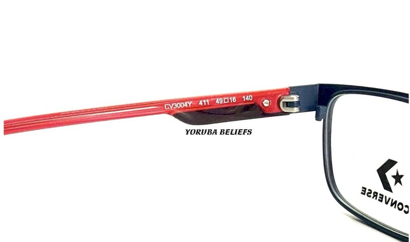 Converse CV3004YG 411 Matte Obsidian Youth Eyeglasses Frames 49-16-140 NWT gallery