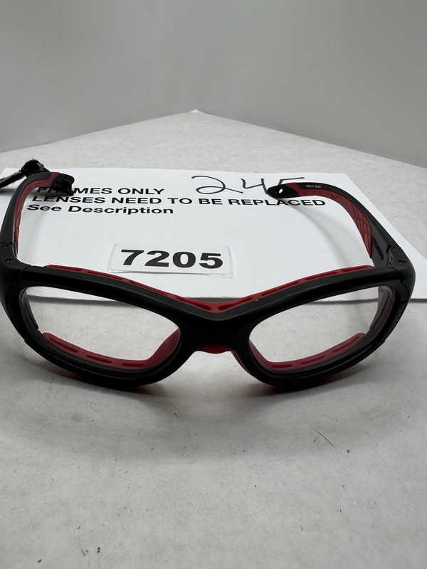 LIBERTY SPORT REC SPECS SLAM 52/17/135 #230 BLACK RED EYEGLASSES