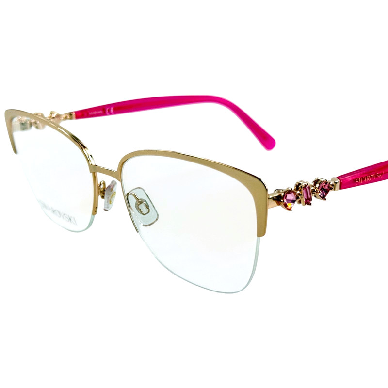 Swarovski SK5444 Womens Metal Eyeglass Frame028 Shiny Rose Gold 54-16 gallery