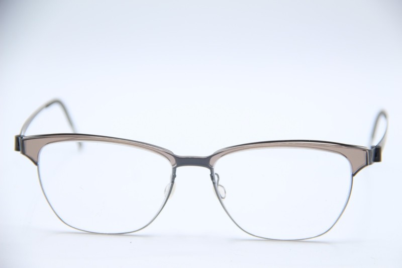 NEW LINDBERG NO. 004 /3516 U9 CLEAR GUNMETAL AUTHENTIC FRAMES EYEGLASSES 53-16 gallery