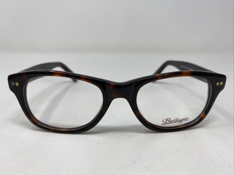 Bellagio B653 C-03 50-18-140 Tortoise Plastic Full Rim Eyeglasses Frame PX96