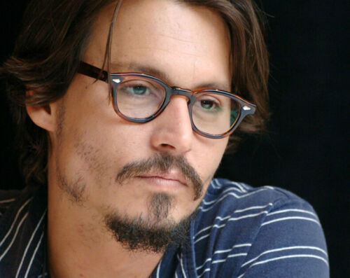 Retro Acetate glasses johnny depp eyeglasses Women men's glasses 44/46/49mm gallery