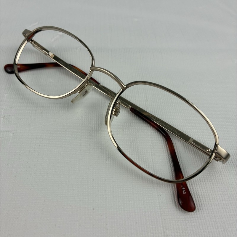 Titmus T104A Safety Eyeglass Frames Gold 51-19-140 Z87.2 RX FRAMES ONLY