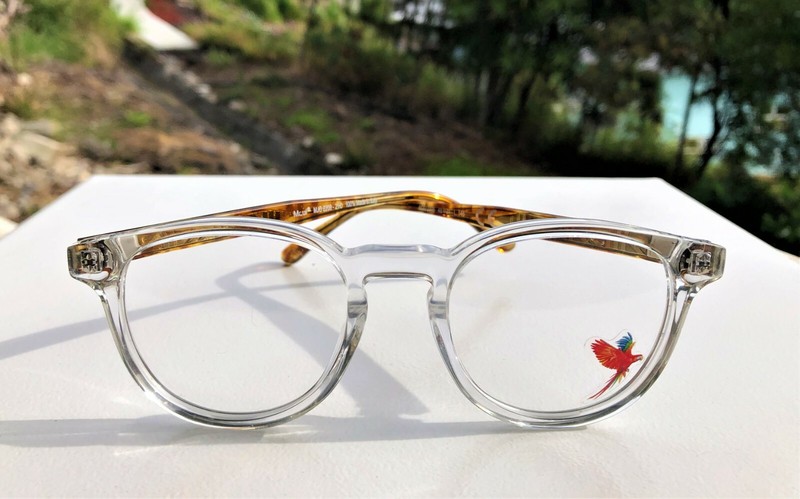 Maui Jim Eyeglasses MJO 2208-21C Crystal Amber Frames Clear Lens 48-21-145 gallery