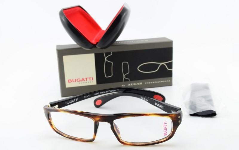 Bugatti Glasses Frame Mod. B0430 034 54-17 Tortoise Black Luxury France + Case