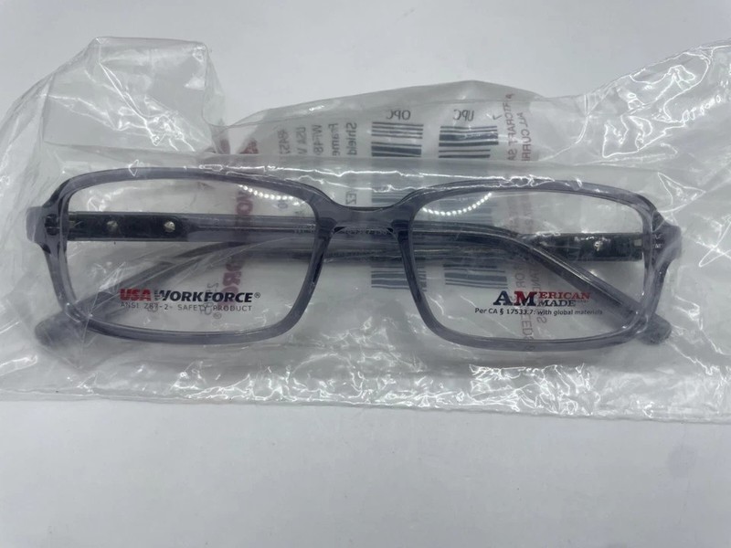 USA Workforce by Art-Craft Eyeglasses WF484AM Smoke Grey 53-18-140 New gallery