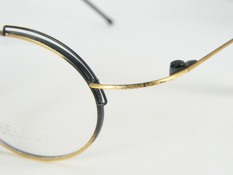 SELECT MOD 5143 1 GOLD SAND /BLACK EYEGLASSES GLASSES FRAME 39-24-140mm (NOTES) gallery
