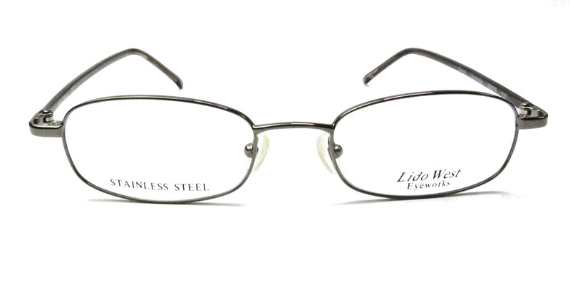 Lido West EYEGLASSES GLASSES slime oval frame Conch Gunmetal 50-19-135 gallery