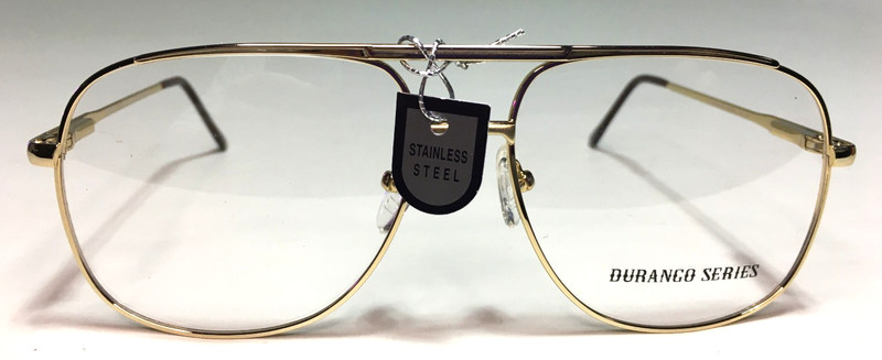 Durango Series Eyewear 60-18-150 XXL Yellow Gold Full Rim Glasses/Frames