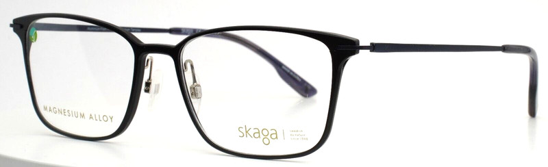 SKAGA SK2137 Dykare 002 Black Mens Rectangle Eyeglasses 55-17-150 B:39 ‘AS-IS’