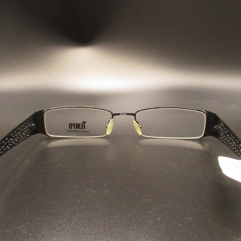 New Tempo WR9000 Black Half Rim Eyeglass Frames 51-18-135 Women's Trend gallery