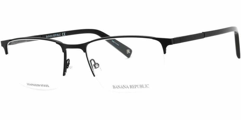 Banana Republic Men’s Semi-Rimless Rectangle Eyeglass Frames – BR109 0003 18