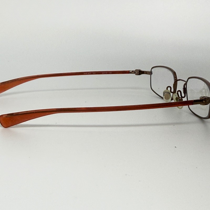 Nike 4617 222 Flexon Eyeglasses Frames Brown Orange Rectangular 45-19-130 21572 gallery