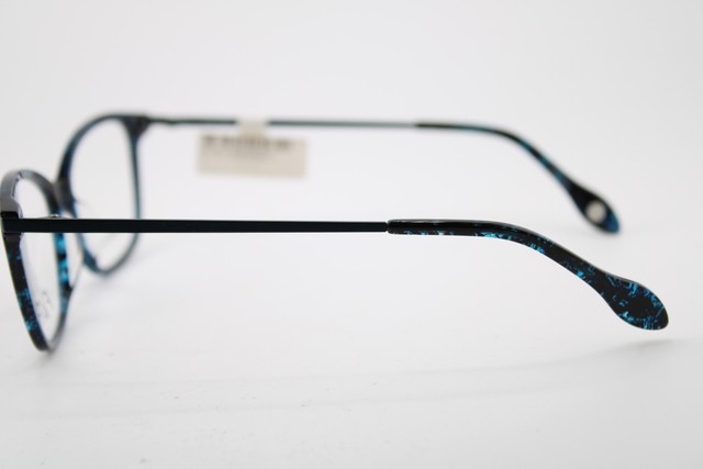 NEW FYSH 3690 M404 BLUE MARBLE GUNMETAL AUTHENTIC EYEGLASSES 51-15 gallery