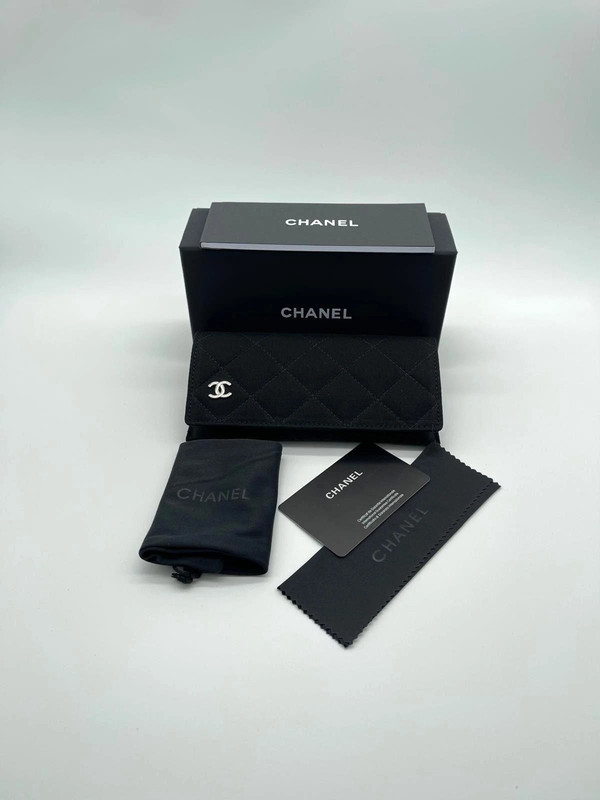 CHANEL CH5408 Transparent Eyeglasses – Black Acetate Frame with Silver CC Logo gallery