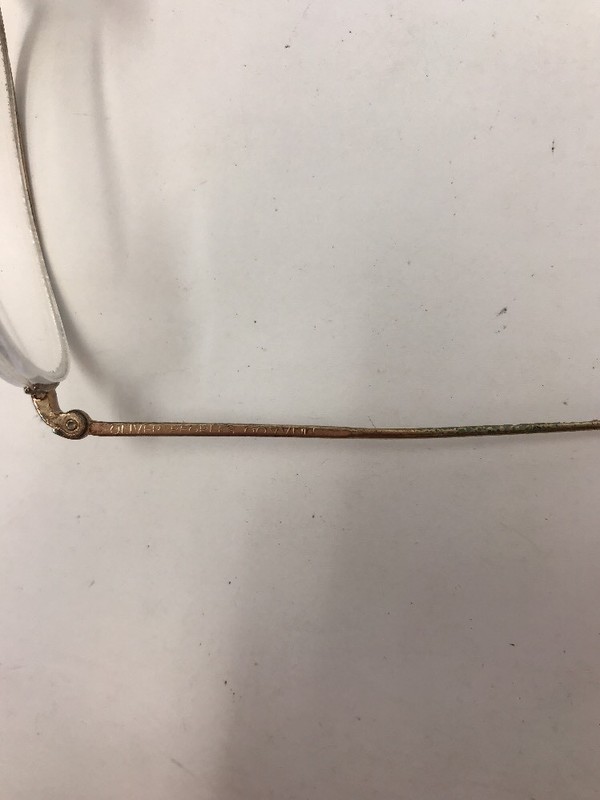 Oliver Peoples Eyeglasses Harvard 52-20-140 Half Rimless Gold G776 gallery