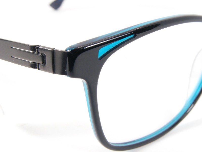 Brillenmann XXL XXL1037-114 Black /Blue Teal UNIQUE RARE EYEGLASSES 53-15-135mm gallery