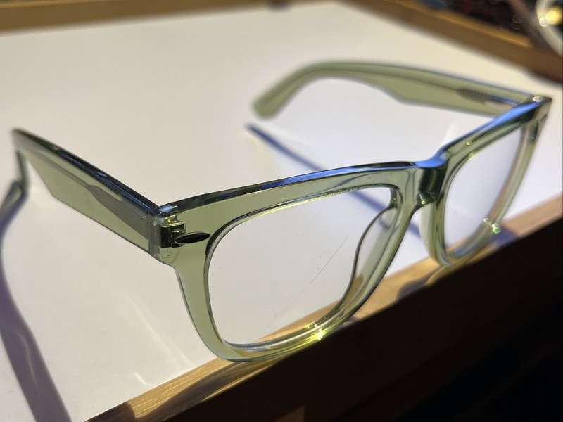Zenni Optical 449224 Clear Green Eyeglasses Medium Square Acetate Frames Only