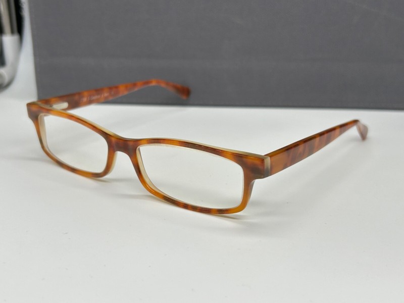 Wollenweber Horn Eyeglasses Frames woman men Brown Angular 3208 Kashmir Large Np gallery