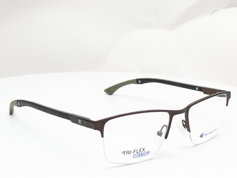 Champion Assist C02 Titanium Matte Dark Brown Men’s Eyeglasses Frames 53-18-138