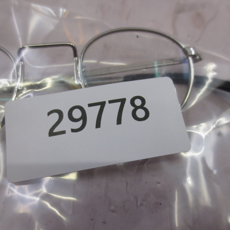 Shuron USA Ronstrong Round Silver Metal Eyeglass Frames Vintage Style 5 3/4 gallery