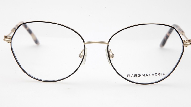 NEW BCBGMAXAZRIA MOIRA Black Gold EYEGLASSES FRAME 54-16-135mm B44mm gallery