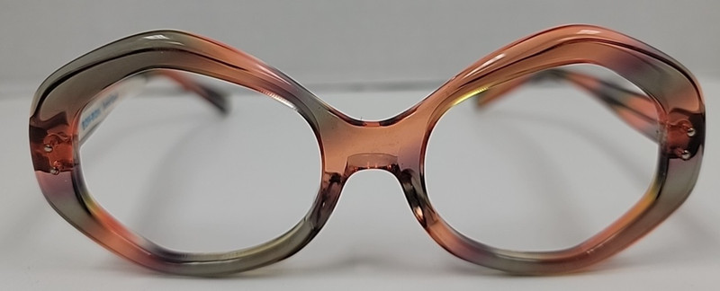 Vintage Bon-Bon Lunar Coral Oversize Eyeglass Frames Pathway Optical NOS