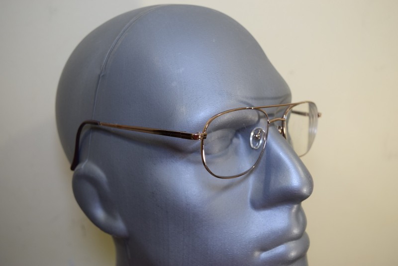 Vintage Eight To Eighty FRITZ Gold Full Rim Eyeglasses 55 18 145 Korea Made