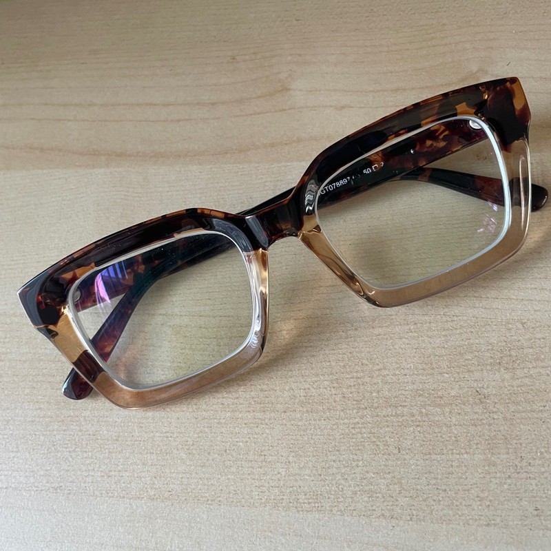 ZEELOOL Grover Frames Only JGT078897-02 Tortoiseshell 50-20-143 Chunky Rectangle